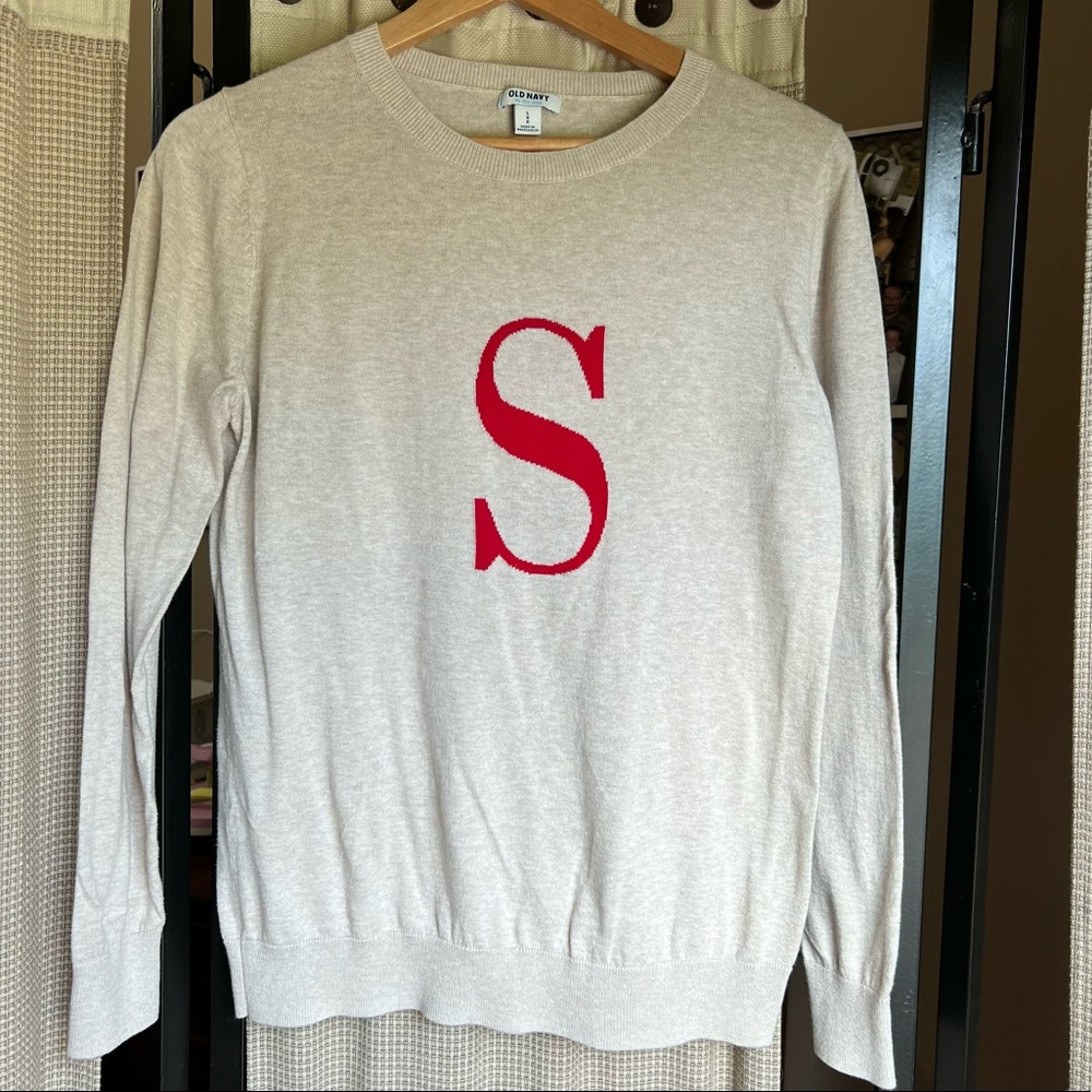 Old Navy lightweight “S” sweater. Size large